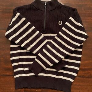 Black and White Striped Sweater